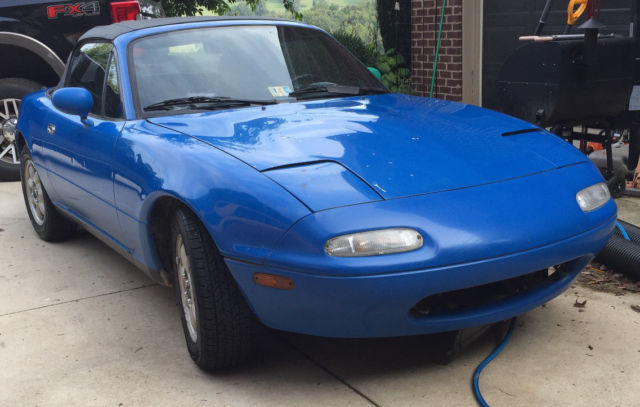 Solid, running, driving project car 1990 Mazda MX-5 Miata