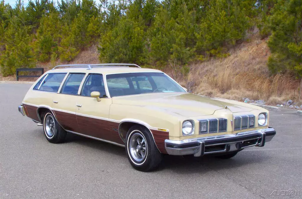 SOLID SOUTHERN PHS DOCS COMP TO CHEVROLET CAPRICE ESTATE FORD COUNTRY SQUIRE LTD 1975 Pontiac Le Mans GRAND SAFARI WAGON 6.6L 400 4BBL WOODGRAIN 3RD SEAT