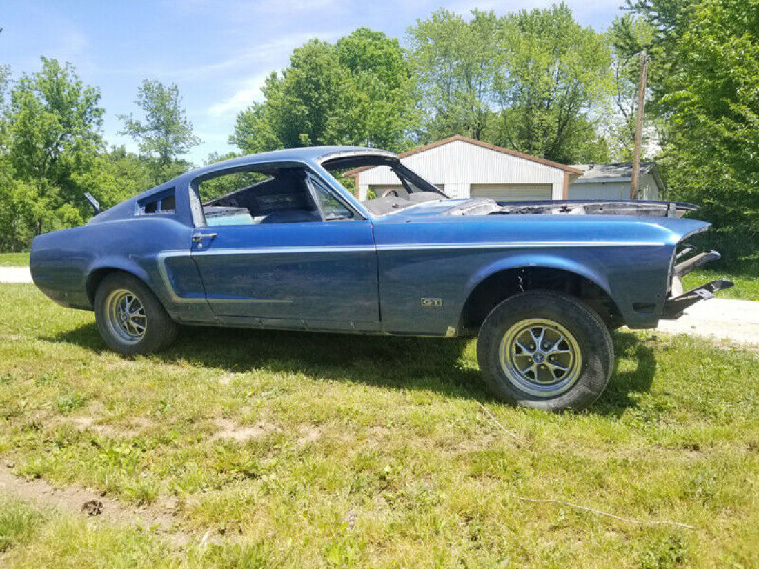 SOLID V8 Fastback W/ GT Badging Great Floors, Rails, Trunk, Quarters NO RESERVE! 1967 Ford Mustang