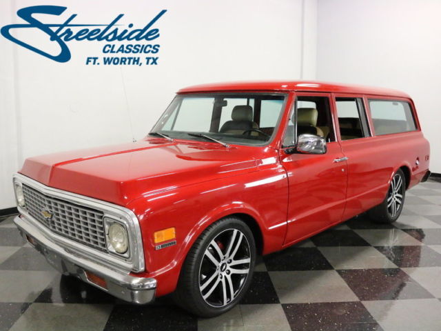 SOLID W/ LOTS OF MODERN TOUCHES! 350 V8, 700R4 TRANS, COLD AC, GR8 PNT/INTERIOR! 1972 Chevrolet Suburban