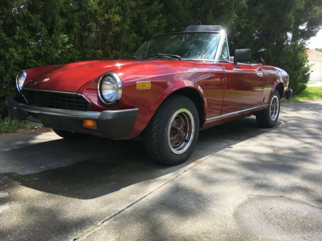 Solid Well Cared For Survivor Car 1979 Fiat 124 Spider