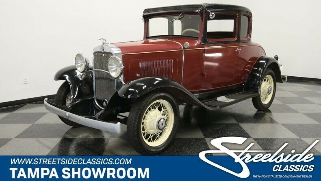 SOUGHT AFTER INLINE SIX 3 SPEED MANUAL STEEL BODY RUMBLE SEAT GREAT COLORS 1931 Chevrolet Other