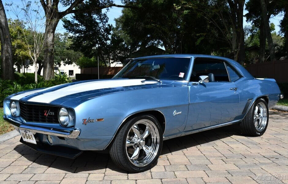 1969 Chevrolet Camaro Beautifully Restored Glacier Blue Exterior - photo 2