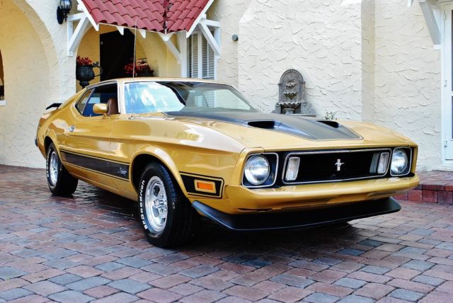 Spectacular very Rare Mach 1 Original Colors must be seen driven No reserve wow 1973 Ford Mustang Mach 1 351 Cleveland A/C Power Steering & Brakes
