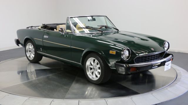 Spider 2000! British Racing Green - Super Clean - Super Fun! - Fuel Injected 1980 Fiat Other Spider 2000