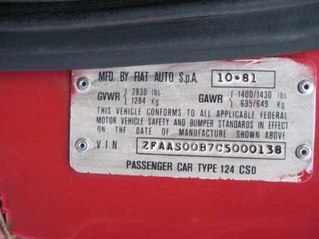 1982 Fiat 124 Spider - photo 11