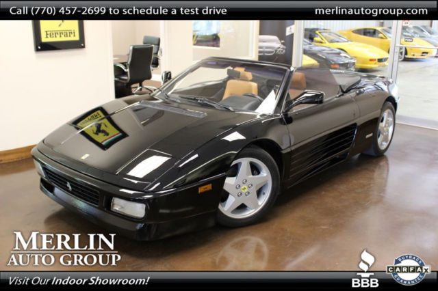 Spider Low Miles 2 dr Convertible Manual Black 1994 Ferrari 348 Spider