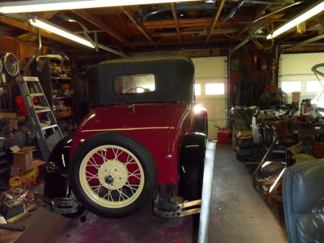 Sport Coupe is a Burgundy Beauty! 1928 Ford Model A