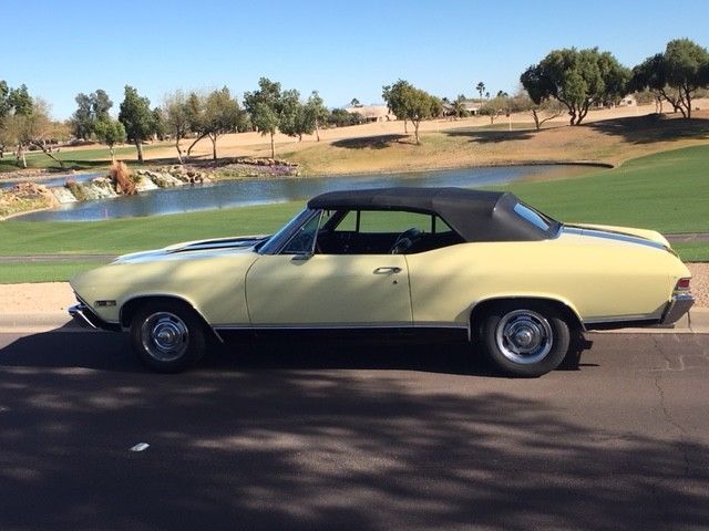 SS396-350hp Convertible Auto. Buckets,Console factory.A/C,Arizona rust-free Mint 1968 Chevrolet Chevelle super sport