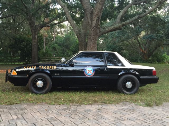 SSP FHP Florida Highway Patrol Car, has all equipment, Radar, etc. 1992 Ford Mustang LX