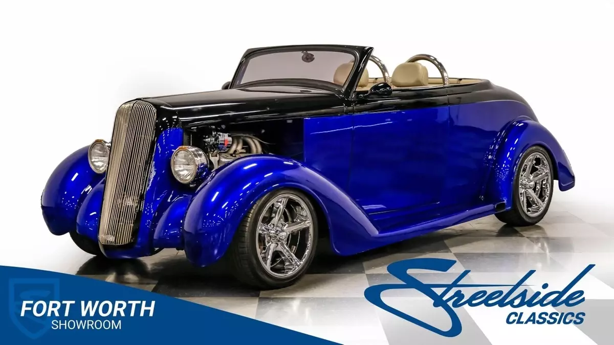 Steel Body w/ Removable Hard Top, 5.7L TPI V8, Auto, Leather Interior, A/C Car, 1936 Plymouth Roadster Streetrod