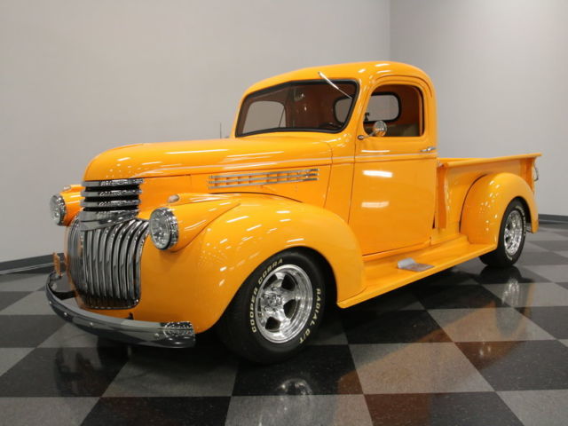 STEEL PICKUP, 350CI WITH A/C, BRIGHT ORANGE PAINT, NICE/CLEAN INTERIOR, MUST SEE 1946 Chevrolet Other Pickups