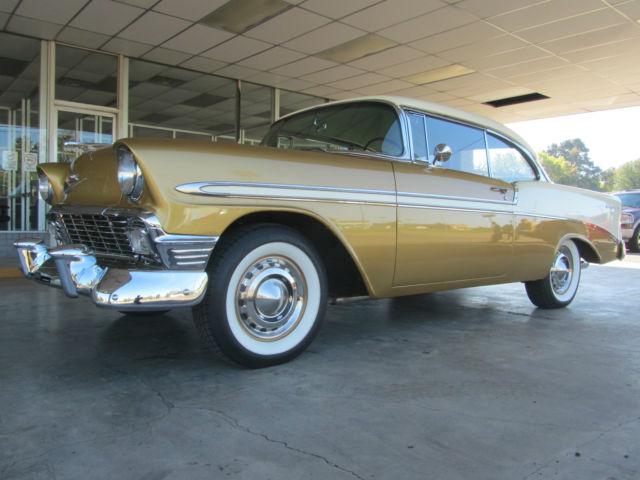 STOCK APPEARANCE BIG PERFORMANCE UPGRADES and AMENITIES FRESH BUILD TEXAS SOLID 1956 Chevrolet Bel Air/150/210 Sport Coupe Hardtop