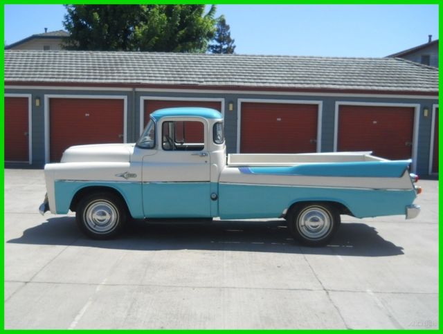 Stock Rare 1957 Dodge D100 Sweptside Pickup Truck 315/3Sp Big Window 1957 Dodge Other Pickups