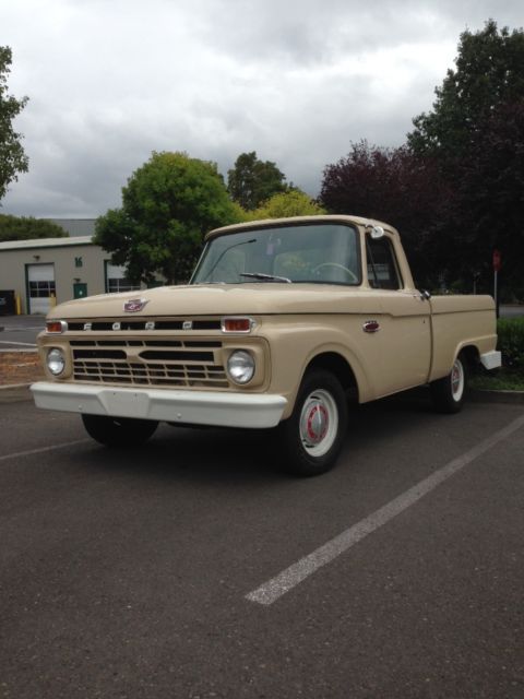 STOCK RUST FREE 1966 FORD F-100 TWIN I BEAM SHORT WIDE PICKUP TRUCK 1966 Ford F-100