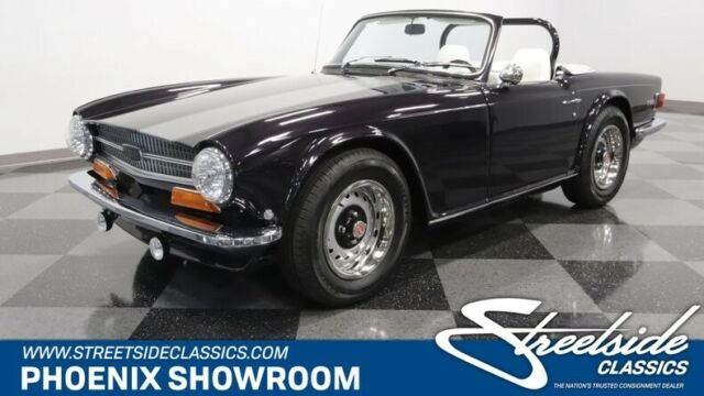 Straight 6 Manual British Classic Vintage Collector Both Tops Black TR Leather 1971 Triumph TR-6 --