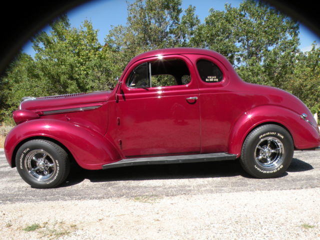 street rod coupe hot rod cruiser 5 window coupe pomegranate fuel injection 1938 Plymouth Other