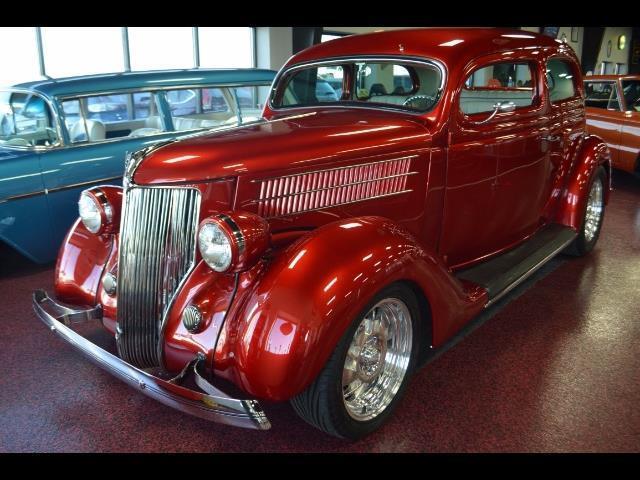Street rod custom clean 383 stroker auto 700r A/C leather red show winner 1936 Ford Other Street Rod