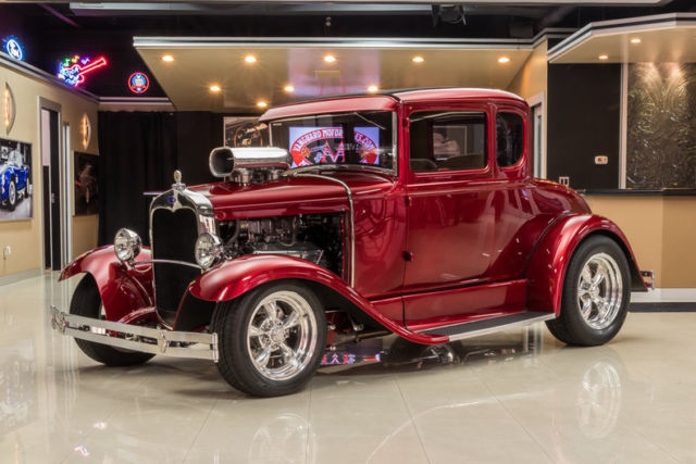 Street Rod! Steel Body, GM 427ci V8 w/ Hampton 6-71 Blower, TH400 Auto, TCI Susp 1930 Ford Model A Coupe Street Rod