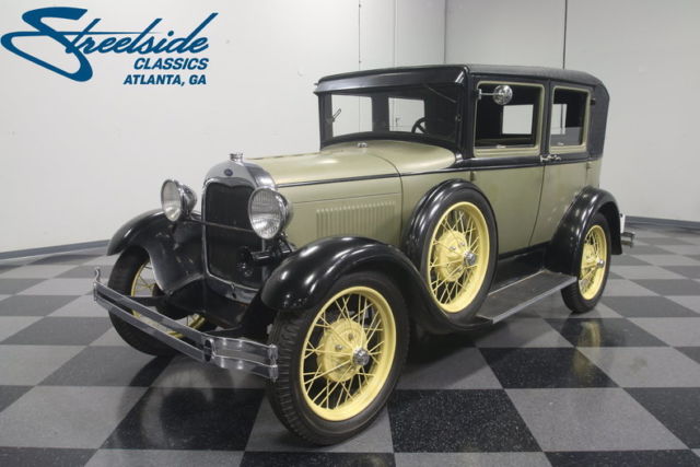 STRONG 200 CI INLINE 4, 3-SPEED, SUICIDE DOOR, MOHAIR INTERIOR, ORIGINAL DRIVER! 1929 Ford Model A