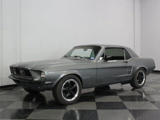 STRONG RUNNING 302 V8 WITH AUTO TRANS, COOL PAINT WITH SHELBY STYLE STRIPES 1967 Ford Mustang