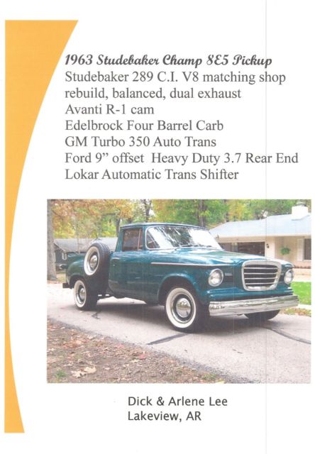 1963 Studebaker 8E5 Champ