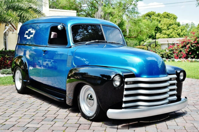 Stunning 1950 Chevy Panel Delivery Auto, A/C, Lots of Customization 1950 Chevrolet Custom Panel Delivery 350V-8 A/C