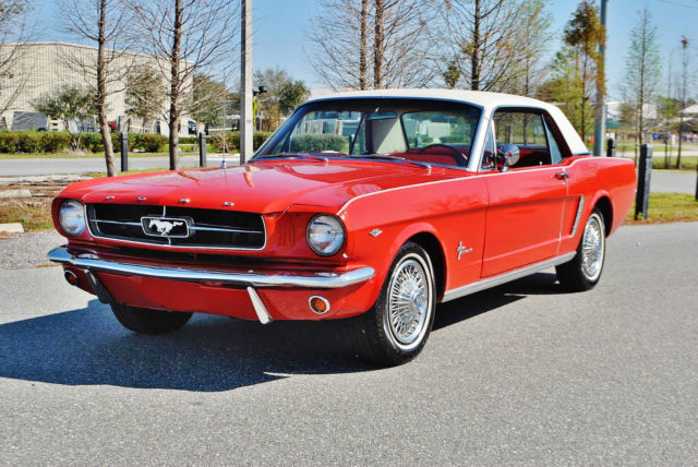 Stunning 1965 Ford Mustang A Code 289 4-Barrel Power Steering Rare Bench Seat 1965 Ford Mustang Rare A Code Coupe 225 HP Vintage Air Front Discs