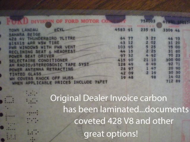 1966 Ford Thunderbird Ford Thunderbird Town Landau with Q-Code 428 V8 - photo 4