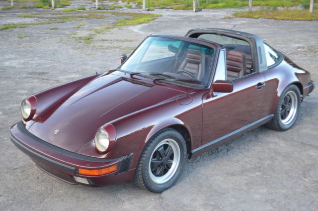STUNNING 26966 mile Ruby Red Carrera Targa 1984 Porsche 911 Carrera