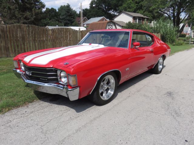 Stunning 72 Chevelle SuperSport Big Block 12 Bolt F41 Cowl Induction Red/White! 1972 Chevrolet Chevelle SS