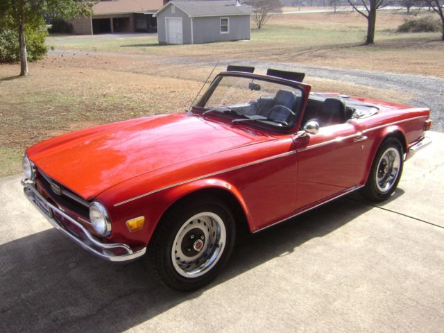 Stunning Exterior - Numbers Matching - Low Miles Selling To The Highest Bidder 1971 Triumph TR-6 Conv