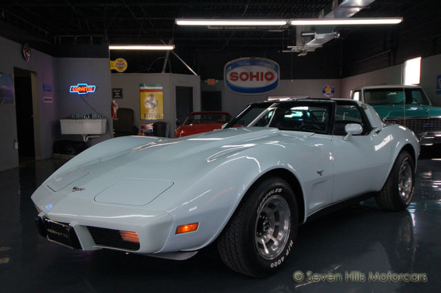 STUNNING ORIGINAL CONDITION, Frost Blue/Dark Blue LOW MILES, L48, Priced to Sell 1979 Chevrolet Corvette #'s Match