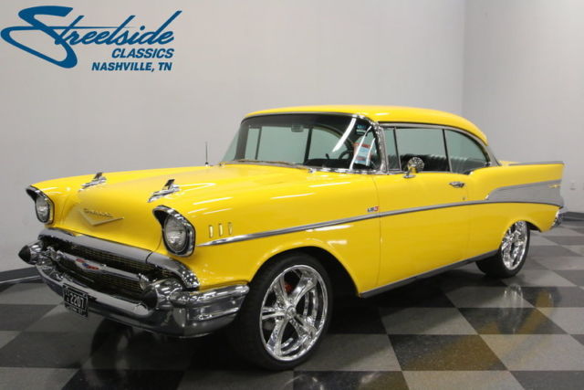STUNNING PAINT, NEW CHROME, NEW LS3 CRATE MOTOR, NEW 4L65 TRANS, A/C, ALL NEW! 1957 Chevrolet Bel Air/150/210 Restomod