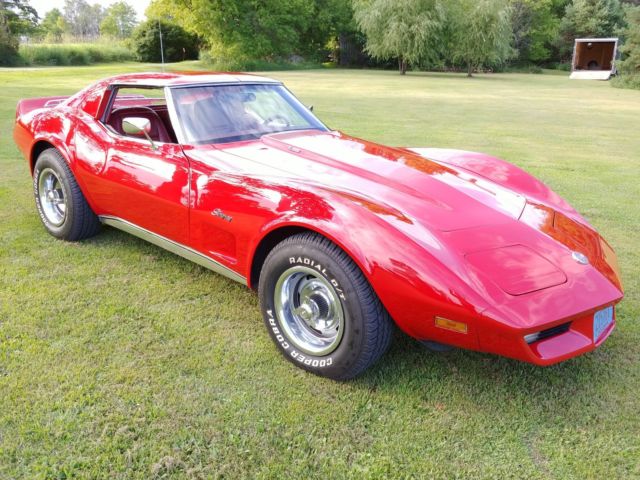 Stunning!!! Red Corvette Stingray L82 Number Matching Chevrolet Chevy Sports Car 1976 Chevrolet Corvette #'s Match