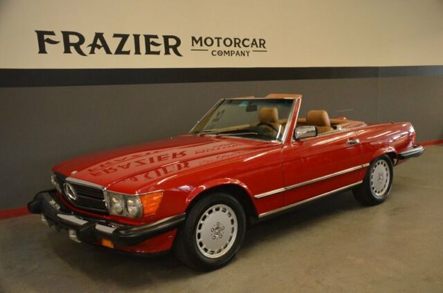 STUNNING TWO OWNER 34258 mile well serviced TWO TOP Signal RED 560 SL 1987 Mercedes-Benz 560SL