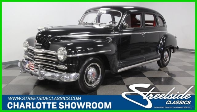 suicide door black red vintage classic rental party 1947 Used Manual 1947 Plymouth Special Deluxe