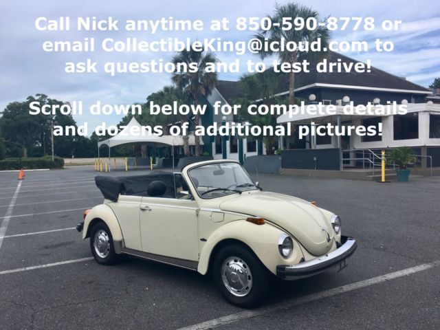 1977 Volkswagen Beetle - Classic Super Convertible Karmann 1.6L 4-spd - photo 2