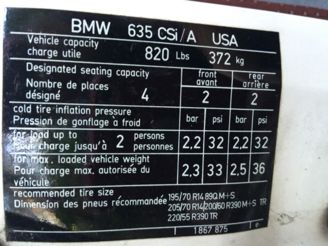 1985 BMW 6-Series - photo 6