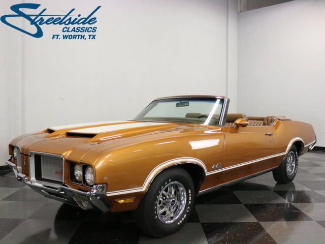 SUPER CLEAN DROP TOP! MATCHING #'S 350 V8, COLD A/C, GR8 PAINT, WELL DOCUMENTED! 1972 Oldsmobile Cutlass Supreme 442 Convertible