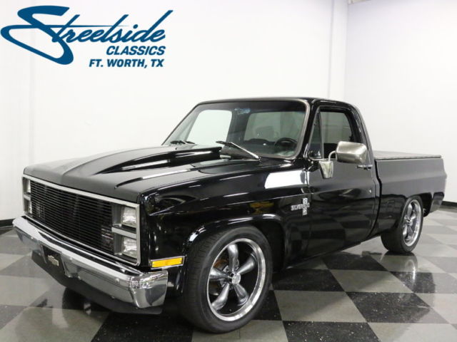 SUPER CLEAN LS1 SWAP W/ DEEP BLACK PAINT, JUST 3K MILES ON BUILD, COLD A/C, WOW 1983 Chevrolet C-10 Restomod