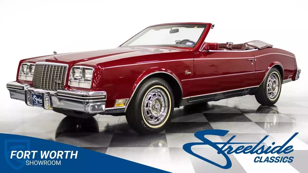 Super Clean Survivor w/ 1 Repaint, 104k Believed Orig Miles, Drives Great! 5.0L 1983 Buick Riviera Convertible