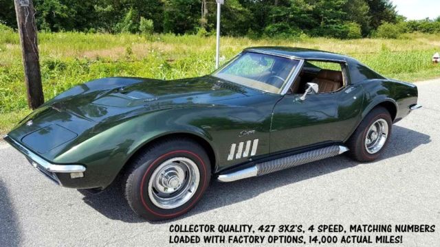 SUPER COLLECTOR RARE '69 427 / 400 TRI POWER LOADED! 1969 Chevrolet Corvette