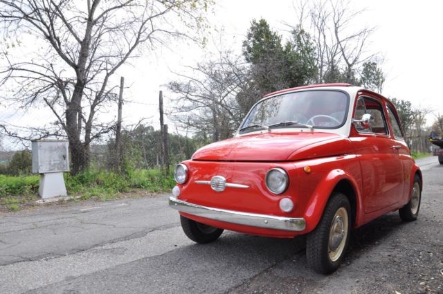 Super funny 1965 FIAT 500 F RARE "8 BULLONI" version 1965 Fiat 500 F RARE OTTO BULLONI