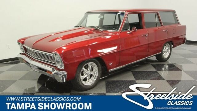SUPER HIGH END CUSTOM, BUILD RECEIPTS, BUILT 350, 700R4, R134 A/C, AMAZING NOVA! 1966 Chevrolet Nova Chevy II Wagon