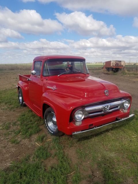 Super Nice Truck. Been done about 6 years. Runs with a 1985 Dps Mustang 302 1956 Ford F-100