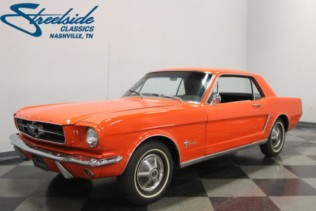 SUPER POPULAR POPPY RED, 200CI INLINE 6, AUTO, NICE BLACK INT, PHOTOS OF RESTO 1965 Ford Mustang