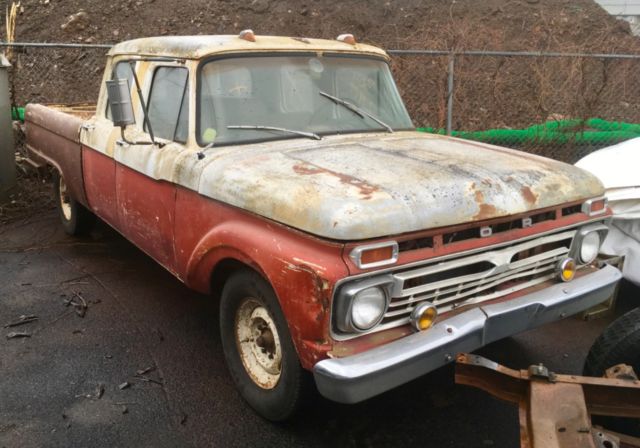 SUPER RARE 1966 Ford F-250 Crew Cab, 300ci I6, 3-speed 1966 Ford F-250