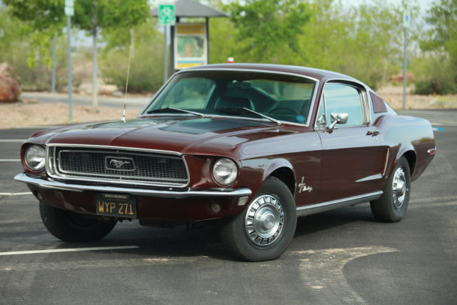 1968 Ford Mustang FASTBACK X-CODE 390BB ONLY 189 BUILT 1 OF 19 COLOR