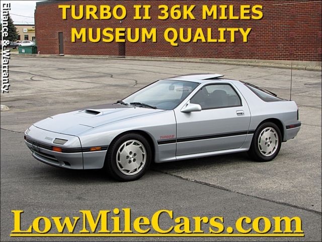 Super Rare Super Clean 1987 MAZDA RX7 Turbo II 36k miles 1 owner car 1987 Mazda RX-7 Turbo Coupe 2-Door